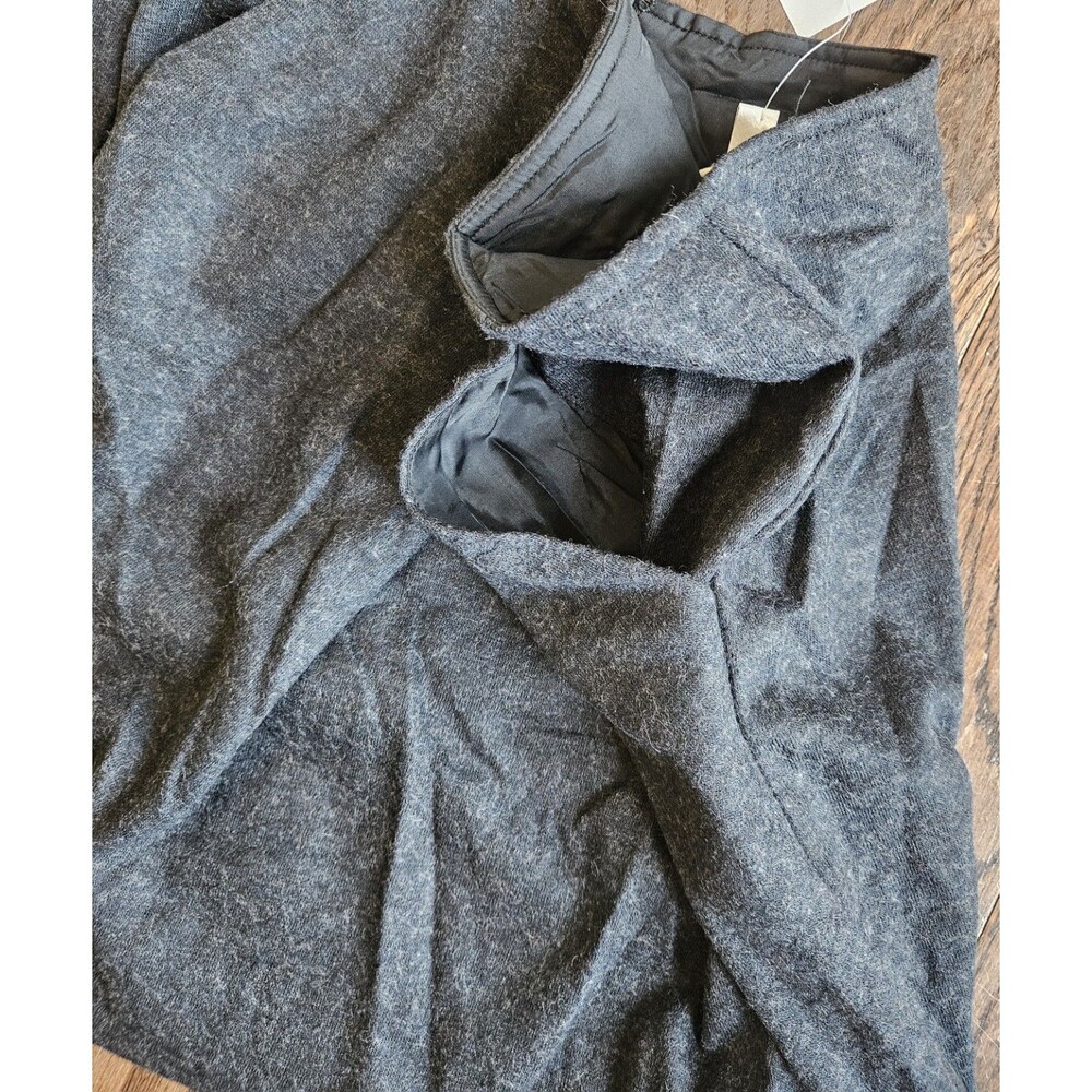 Cabi Skirt 6 Wool Mini Zip Gray Mini Stretch 629 NWT Pockets - Picture 4 of 11